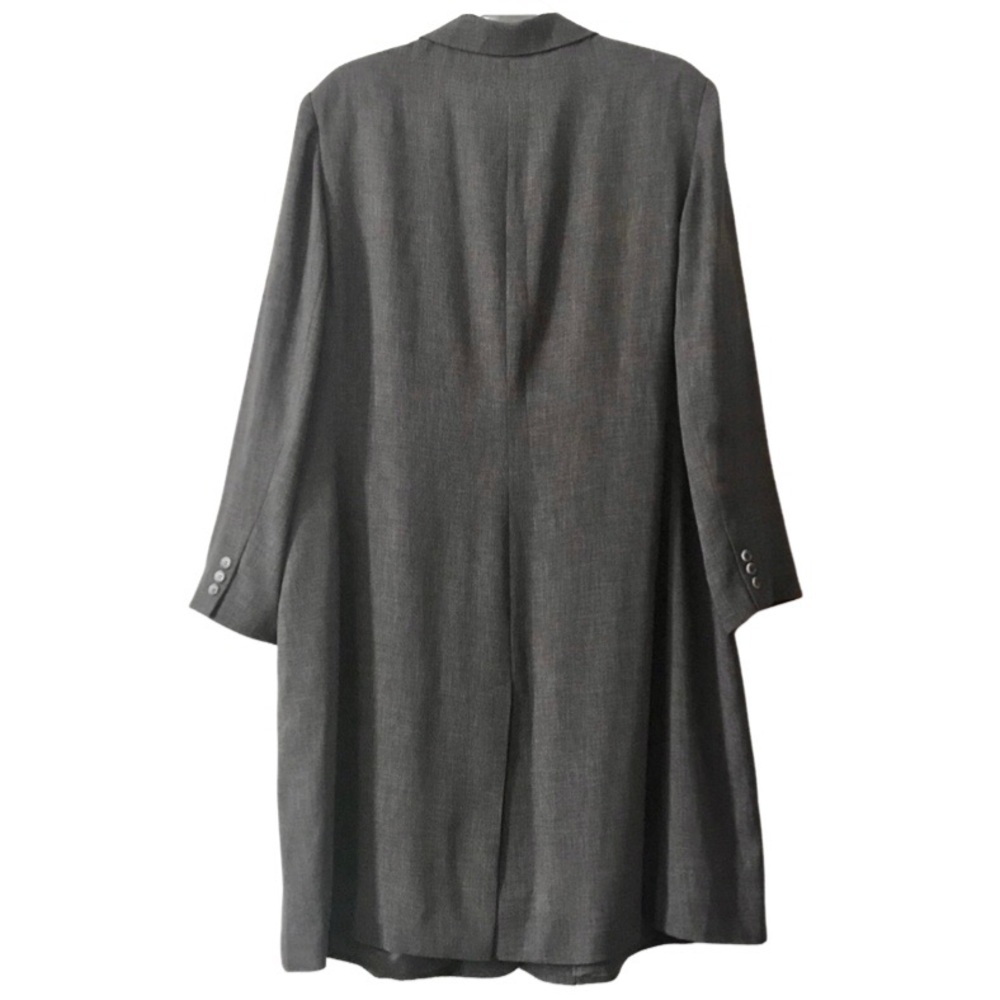 Grey Midi Overcoat/Suiting Jacket - image 3